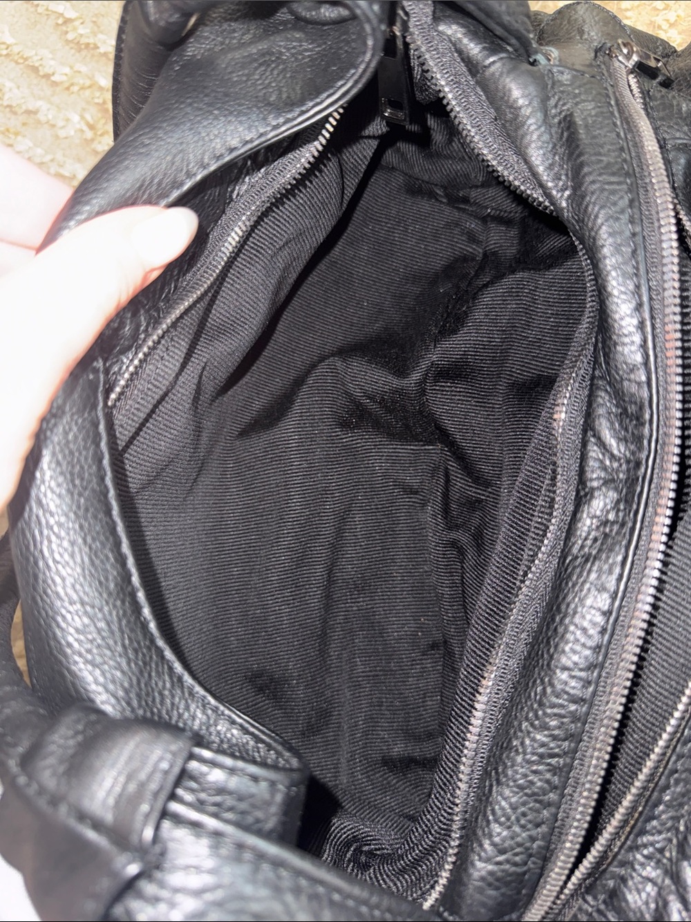 Miu Miu Black Leather Studded Hobo Bag - Picture 8 of 11